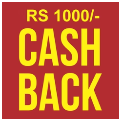 RS.1000-/ CASH BACK