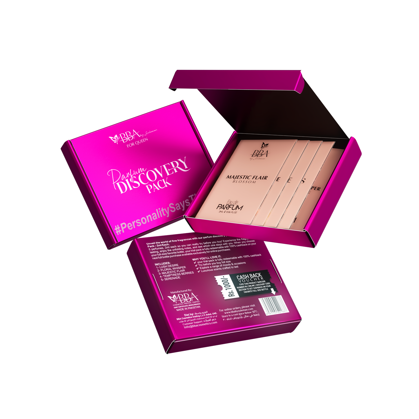 Discovery Pack For Women - 2ml X 5 Perfumes I EDP 35% Concentration