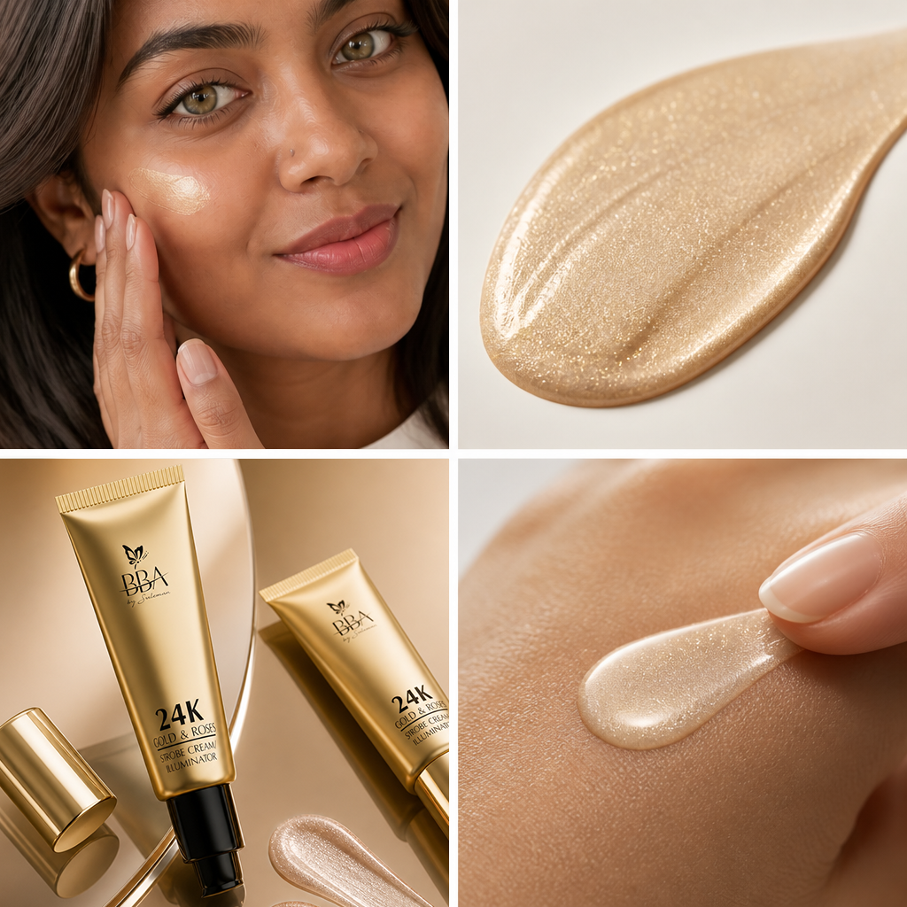 24K Gold & Roses Strobe Cream / illuminator