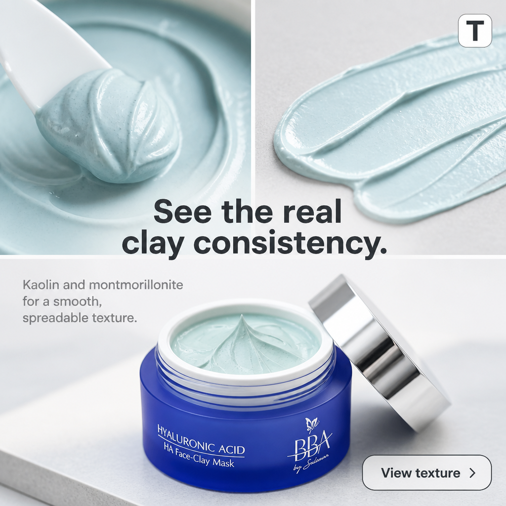 HYALURONIC ACID - HA Face-Clay Mask
