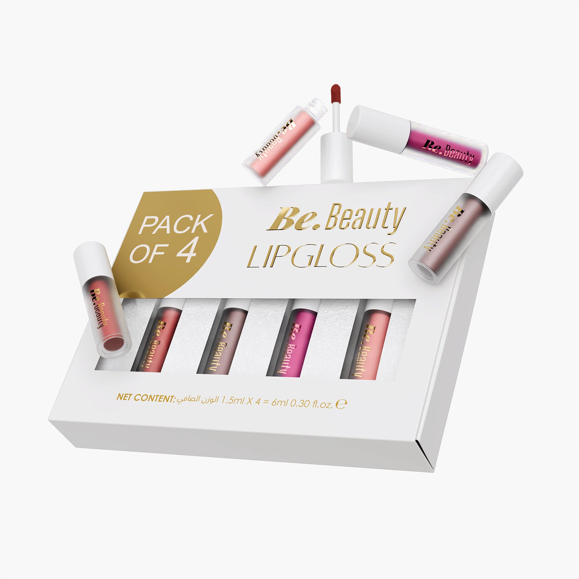 Be Beauty Pack of 4 Lipgloss