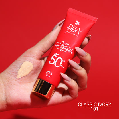 Glow Strawberry Tinted Sunscreen SPF50+ PA++++