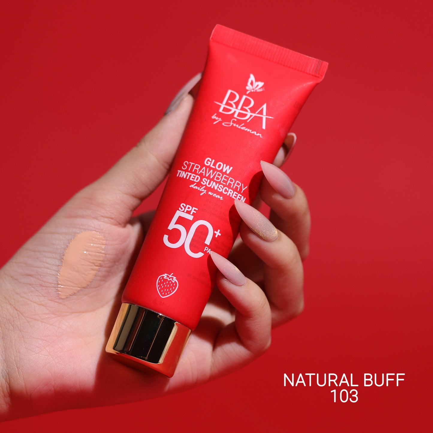 Glow Strawberry Tinted Sunscreen SPF50+ PA++++