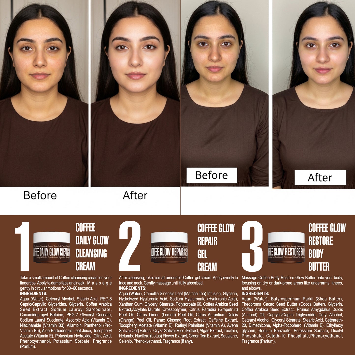Coffee Face & Body Glow Pack