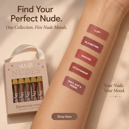 SM X SH Nudes 2x Wear Liquid Lipstick (Pack of 5)