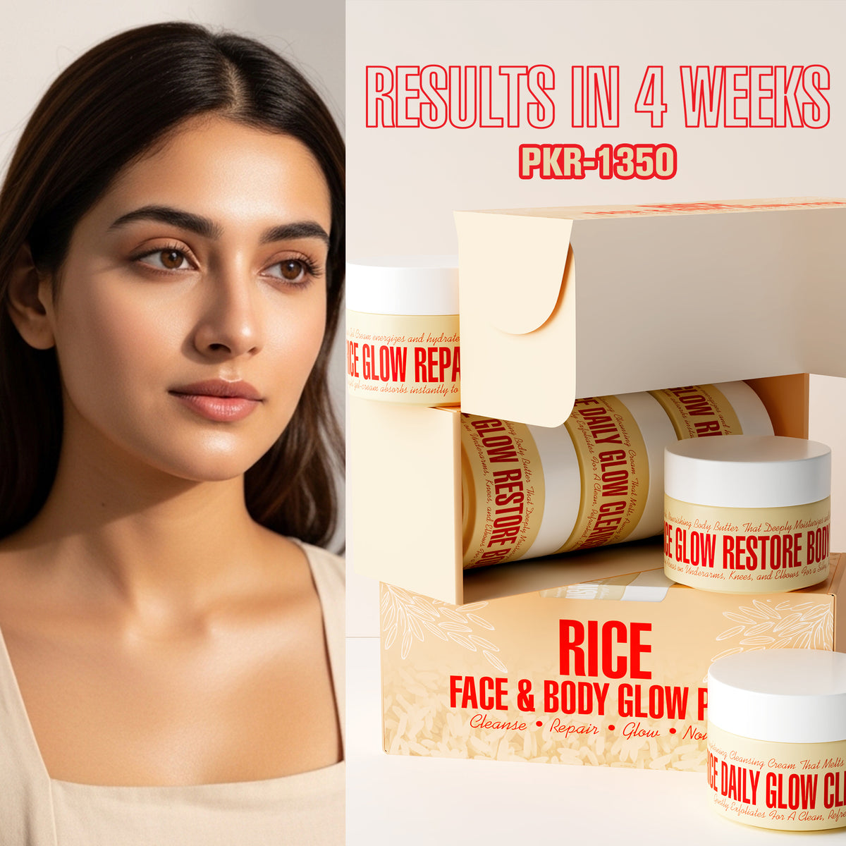 Rice Face & Body Glow Pack