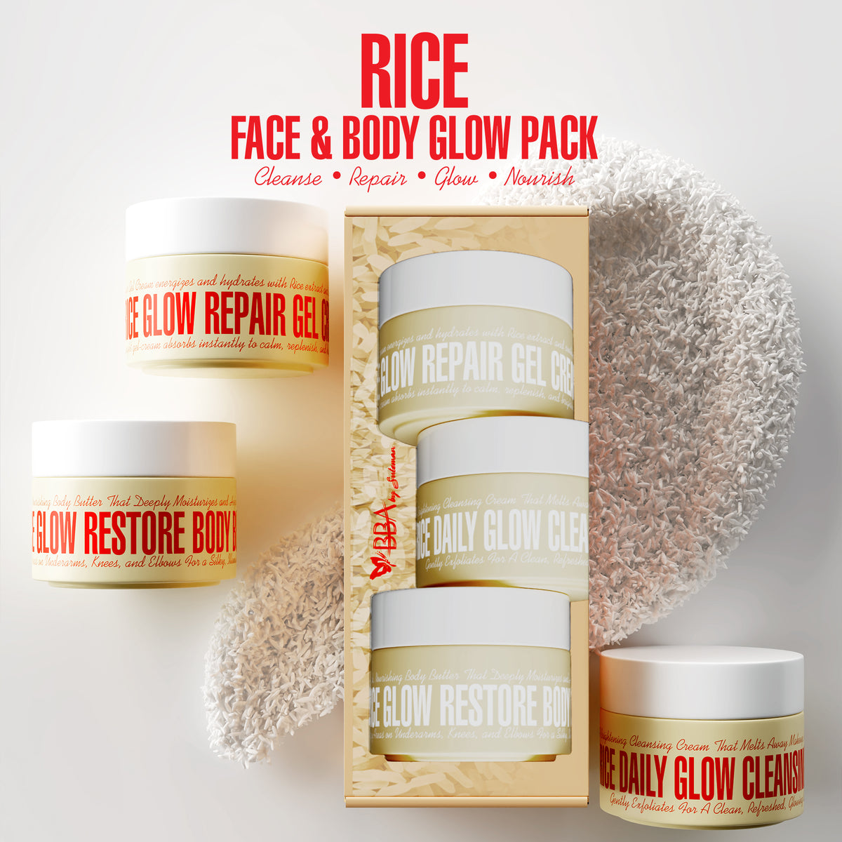 Rice Face & Body Glow Pack