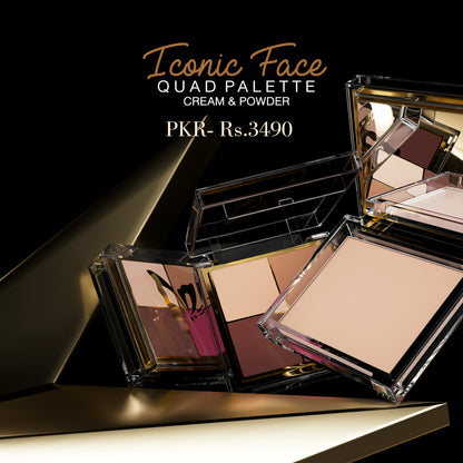 Iconic Face Quad Palette (Cream & Powder)