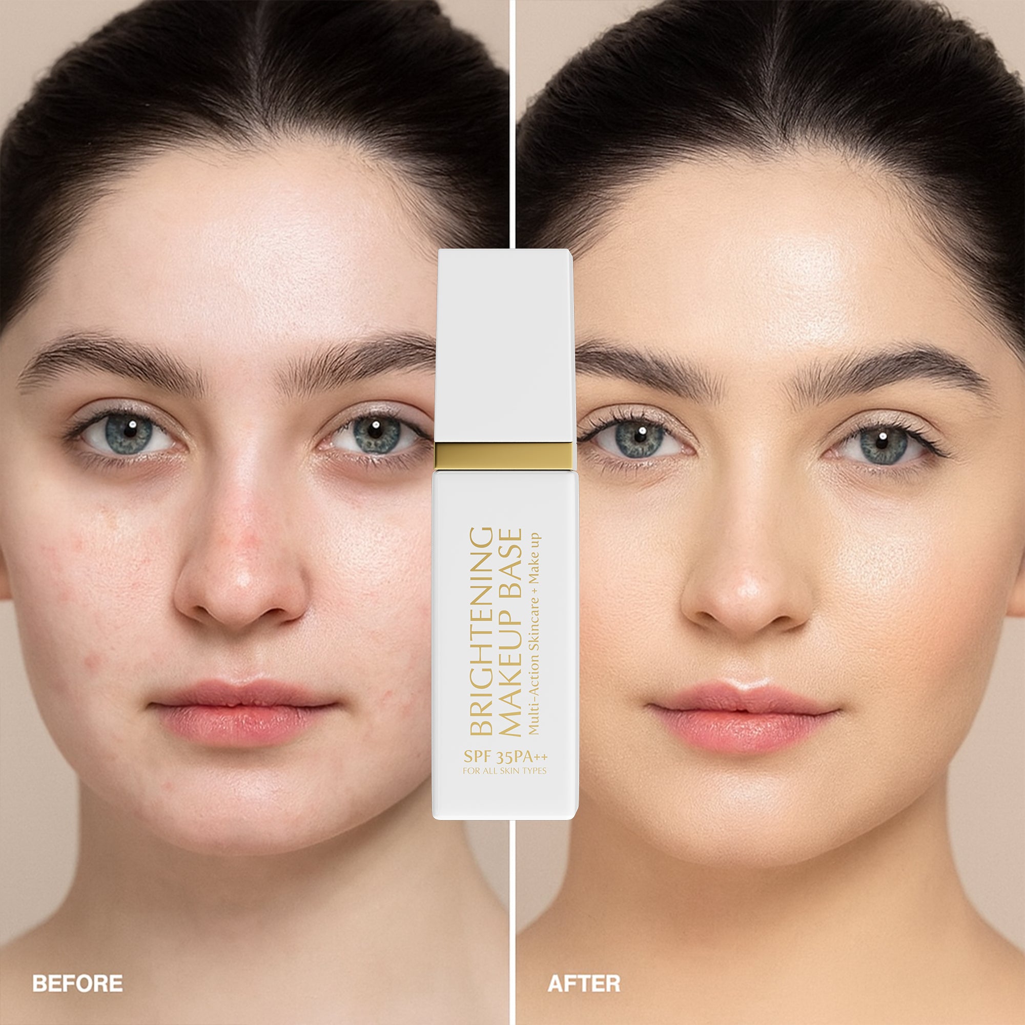 BRIGHTENING MAKEUP BASE (Multi-Action Skincare + Make up) BB CREAM