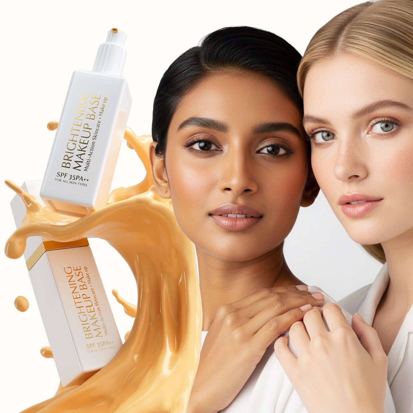 BRIGHTENING MAKEUP BASE (Multi-Action Skincare + Make up) BB CREAM