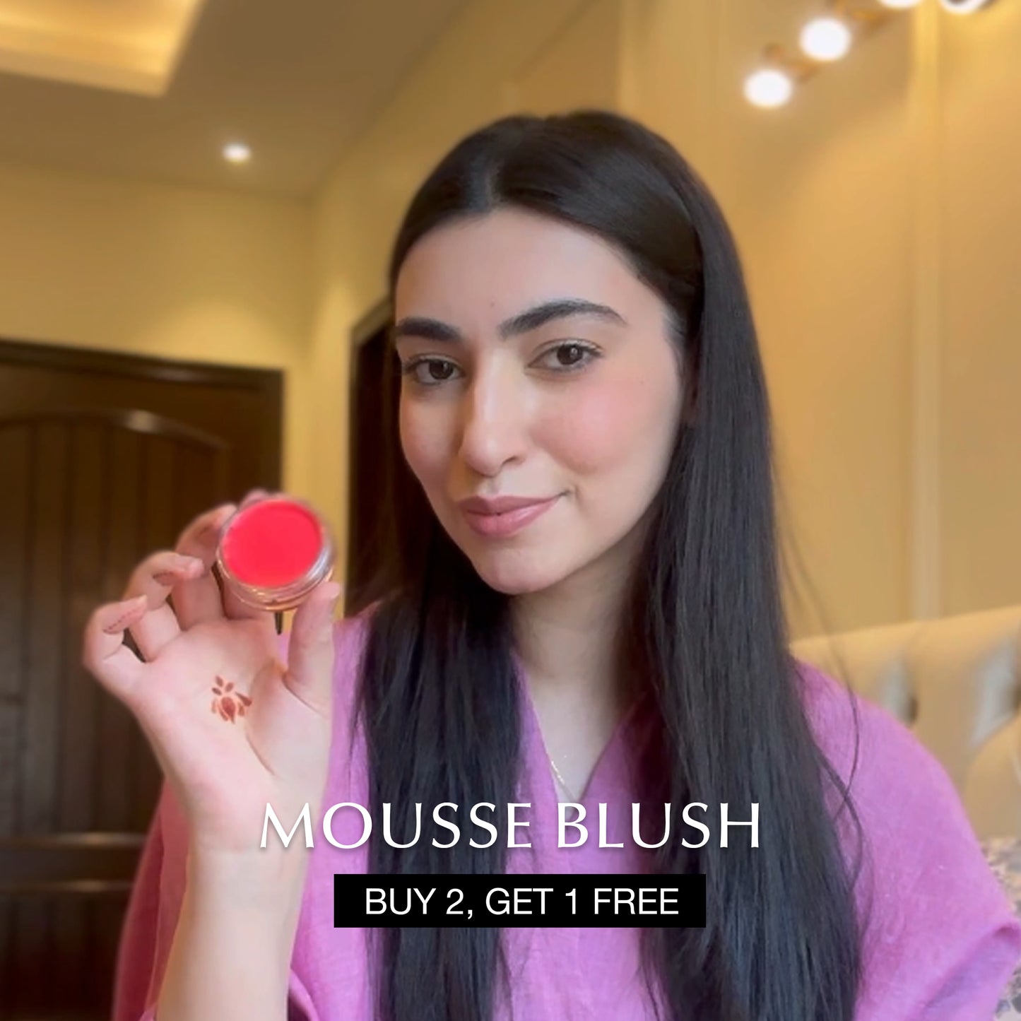 Buy any 2 Mousse Blush & Get 1 Free