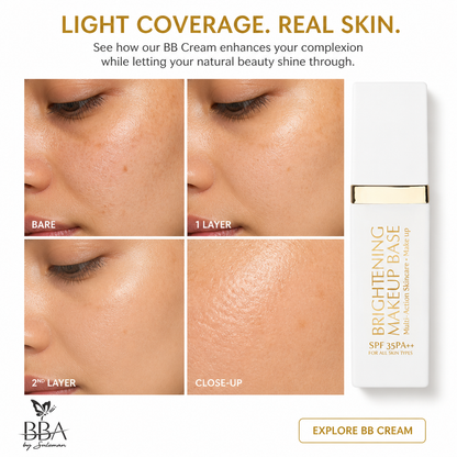 BRIGHTENING MAKEUP BASE (Multi-Action Skincare + Make up) BB CREAM