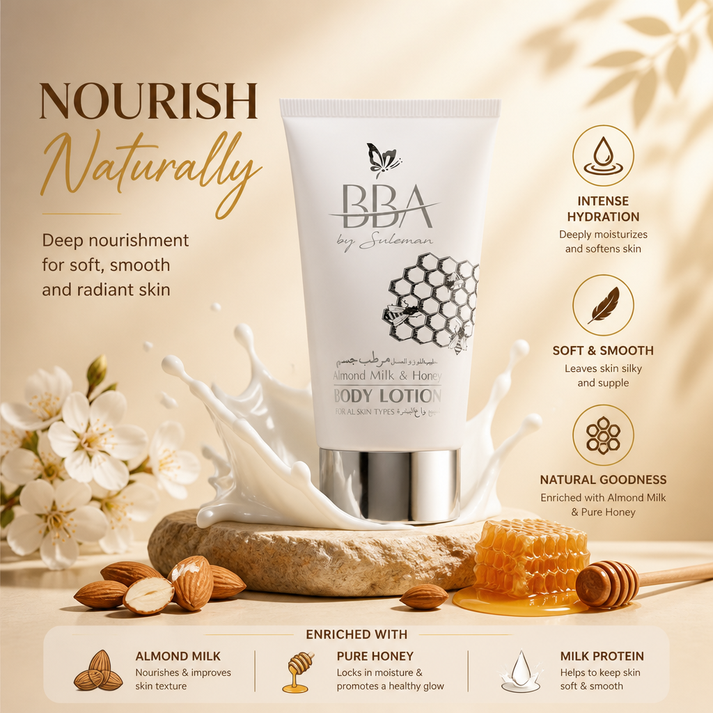 Almond Milk & Honey - BODY LOTION (for all skin types)