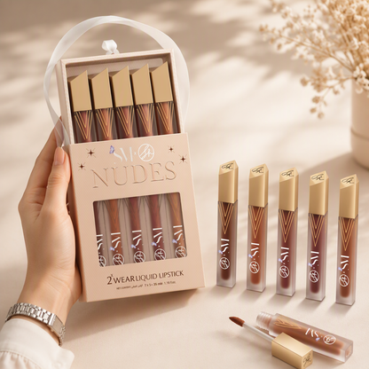 SM X SH Nudes 2x Wear Liquid Lipstick (Pack of 5)