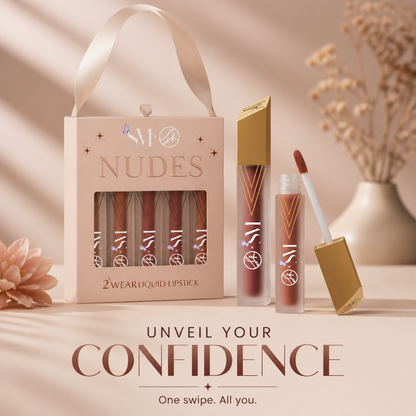 SM X SH Nudes 2x Wear Liquid Lipstick (Pack of 5)