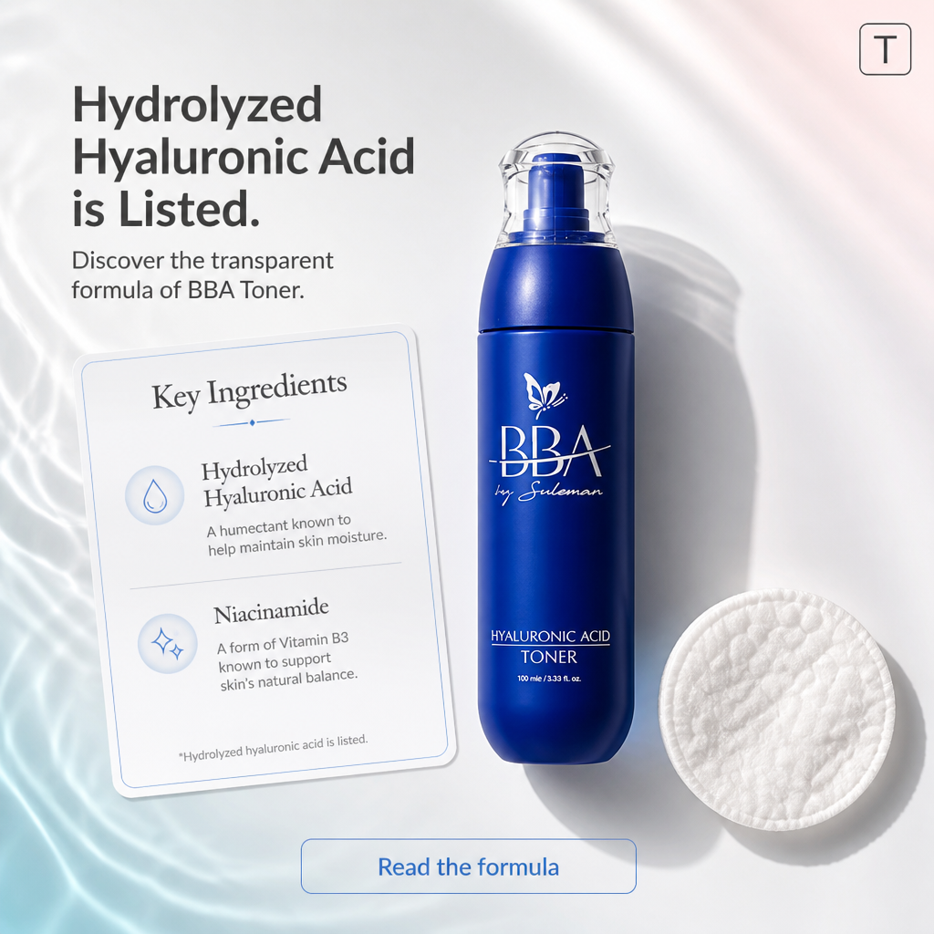 HYALURONIC ACID - TONER ( For all skin types)