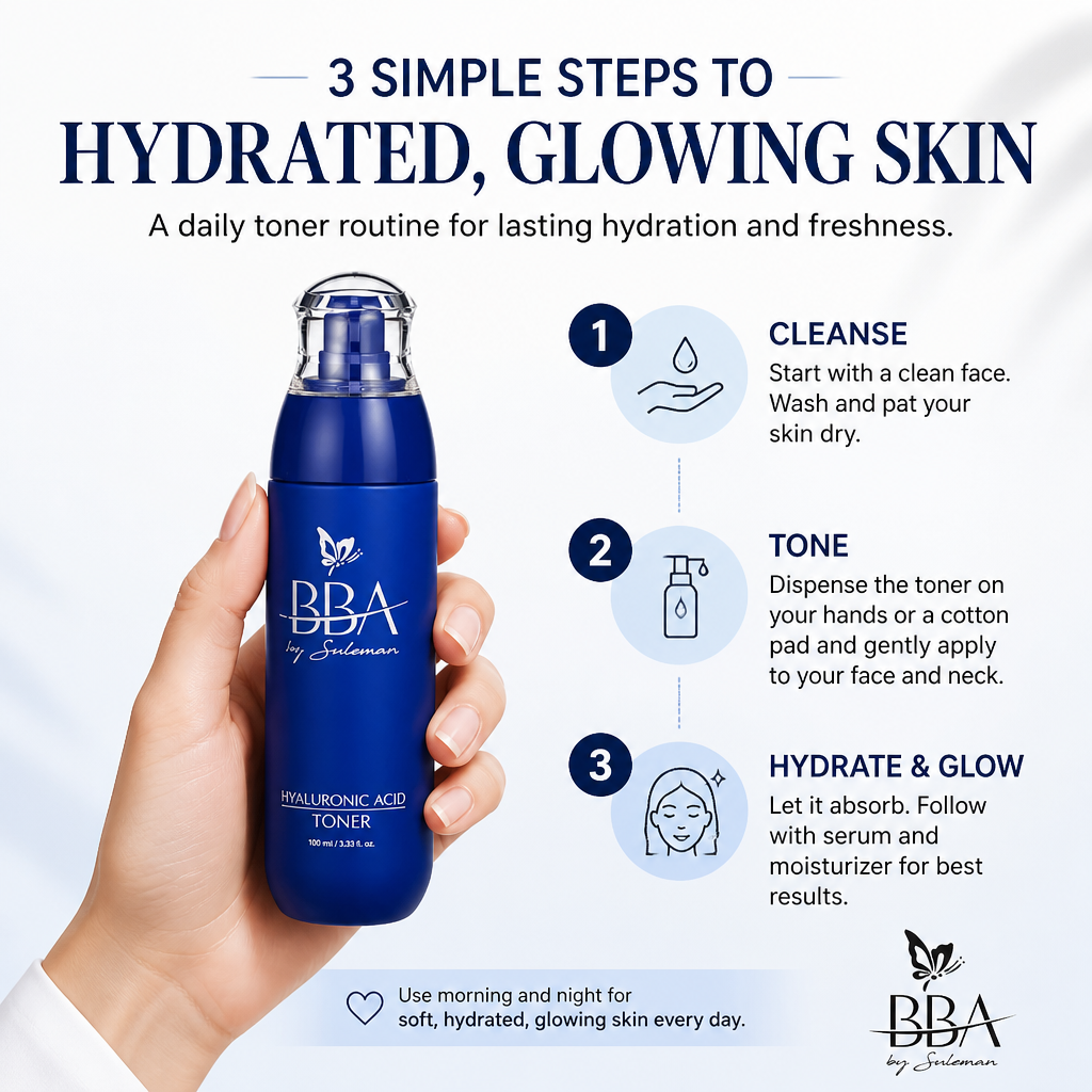 HYALURONIC ACID - TONER ( For all skin types)