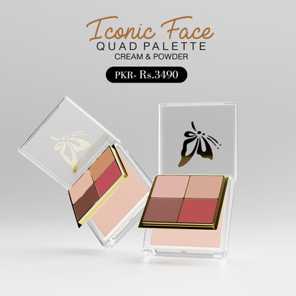Iconic Face Quad Palette (Cream & Powder)
