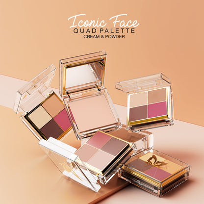 Iconic Face Quad Palette (Cream & Powder)