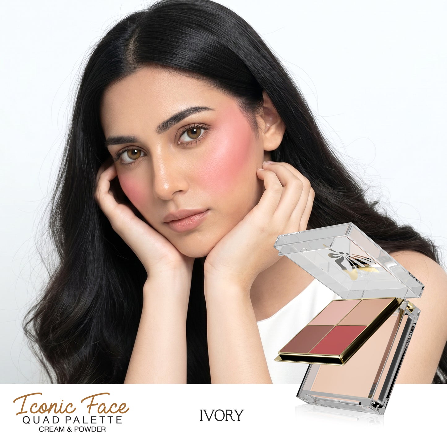 Iconic Face Quad Palette (Cream & Powder)
