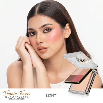 Iconic Face Quad Palette (Cream & Powder)