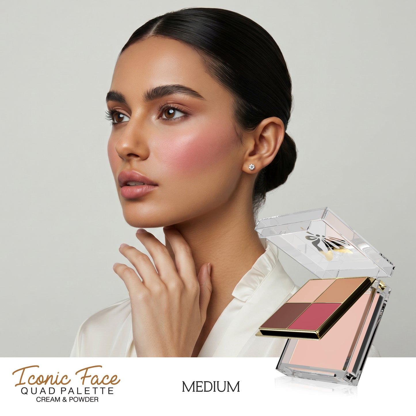 Iconic Face Quad Palette (Cream & Powder)